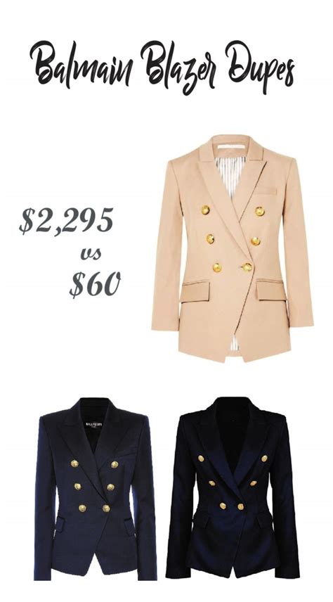 balmain pearl jacket replica|balmain blazer dupe alternative.